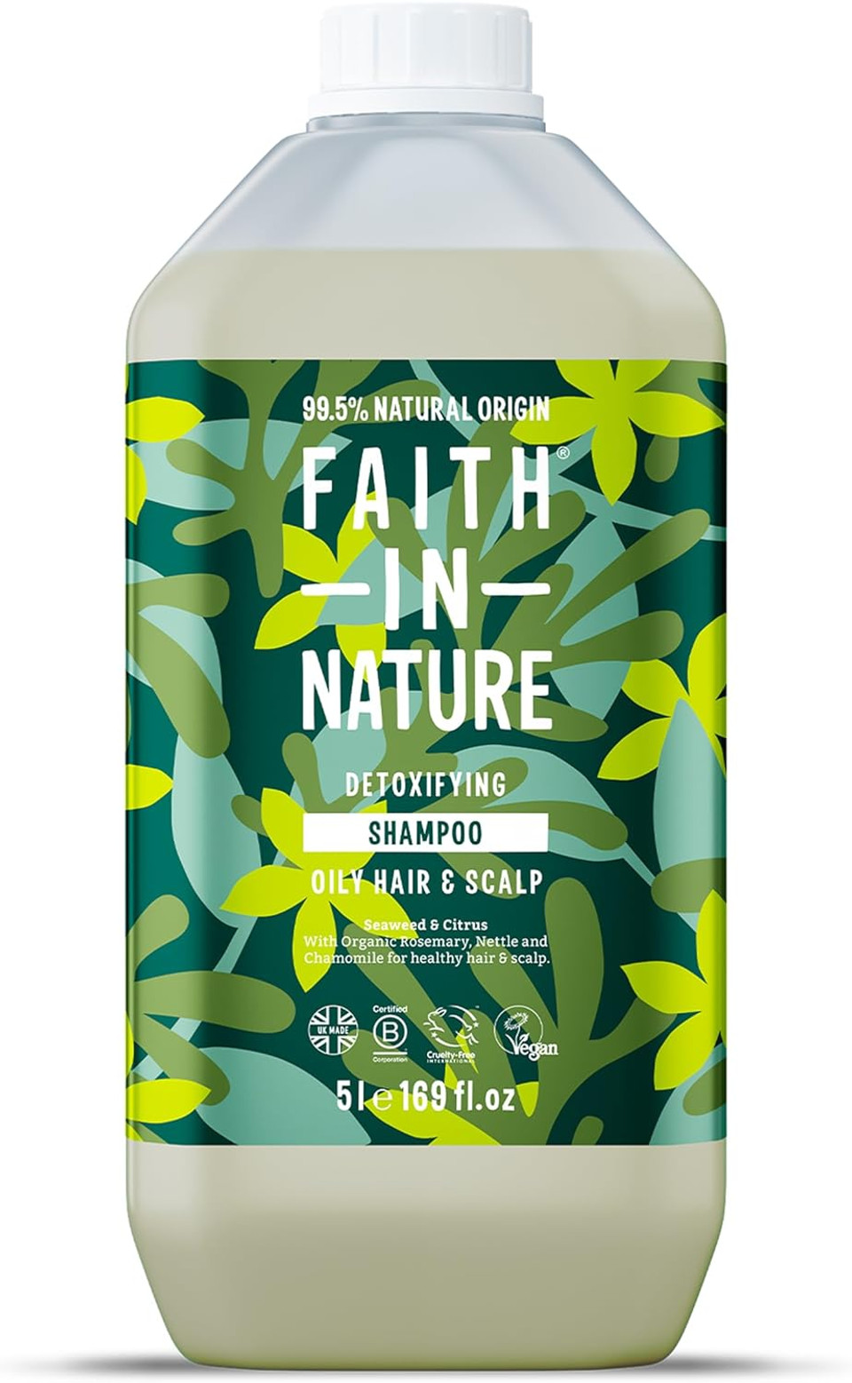 Faith In Nature Organic Coconut Shampoo, Hydrating for Dry Hair & Scalp, Vegan & Cruelty Free, No SLS, Silcones or Parabens, 5L Refill Pack Faith In Nature Organic Coconut Shampoo, Hydrating for Dry Hair & Scalp, Vegan & Cruelty Free, No SLS, Silcones or Parabens, 5L Refill Pack