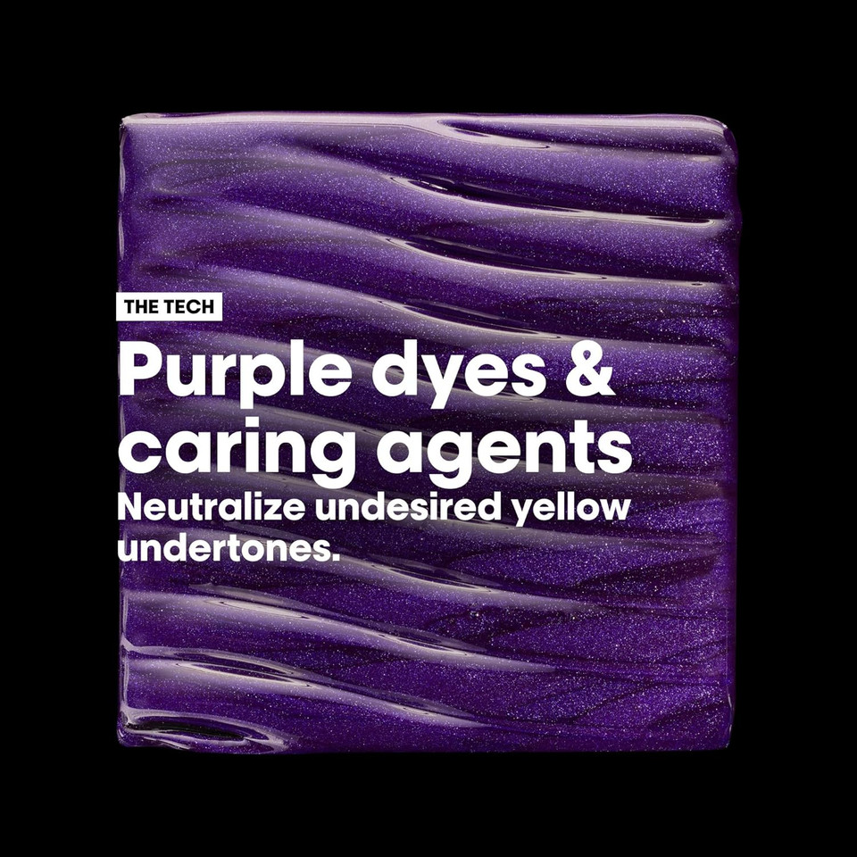 L'Oréal Professionnel Vitamino Color Spectrum Purple Tinted Shampoo 300ml, For Blonde Coloured Hair, With Ferulic Acid + Citric Acid, Neutralise Undesired Yellow Undertones