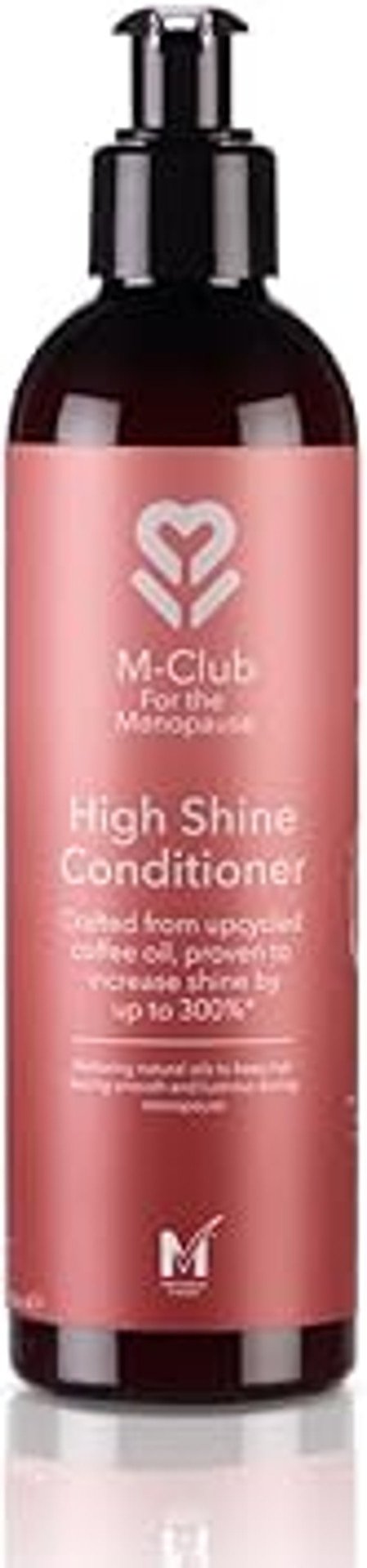 M-Club High Shine Menopause Conditioner  Hair Strengthening & Nourishing to Revilatise Menopausal Hair  Upcycled Coffee Oil for 300% More Shine  Vegan, Anti-Frizz & Eco-Friendly Formula - 2x 250ml