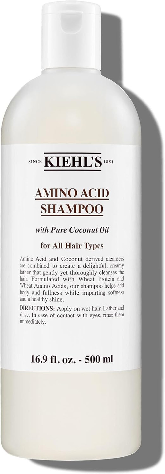 Kiehl's Amino Acid Shampoo, with Amino Acids and Coconut Oil to Clarify and Cleanse, Suitable for All Hair Types