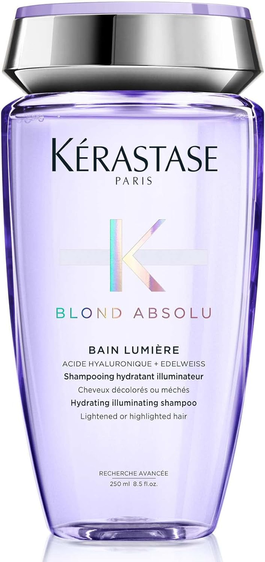 Kérastase Blond Absolu, Hydrating Illuminating Shampoo, For Lightened, Highlighted and Grey Hair, With Hyaluronic Acid & Edelweiss Flower Kérastase Blond Absolu, Hydrating Illuminating Shampoo, For Lightened, Highlighted and Grey Hair, With Hyaluronic Acid & Edelweiss Flower