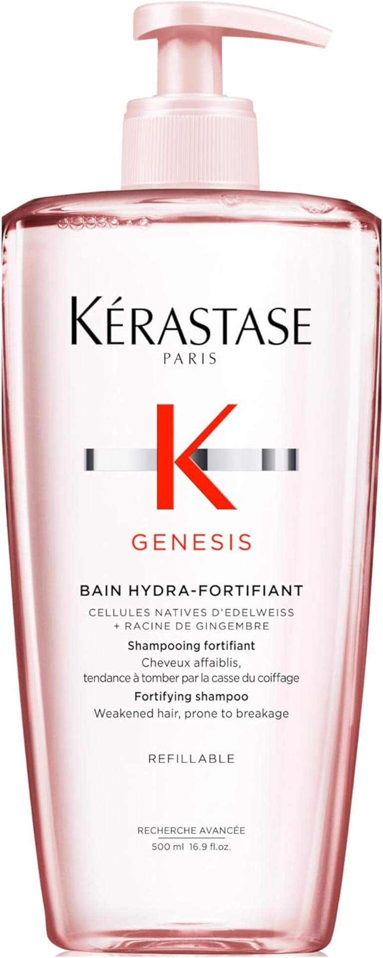 Kérastase Genesis, Nourishing & Fortifying Shampoo, For Weakened Hair, With Ginger Root & Edelweiss Flower, Bain Hydra-Fortifiant