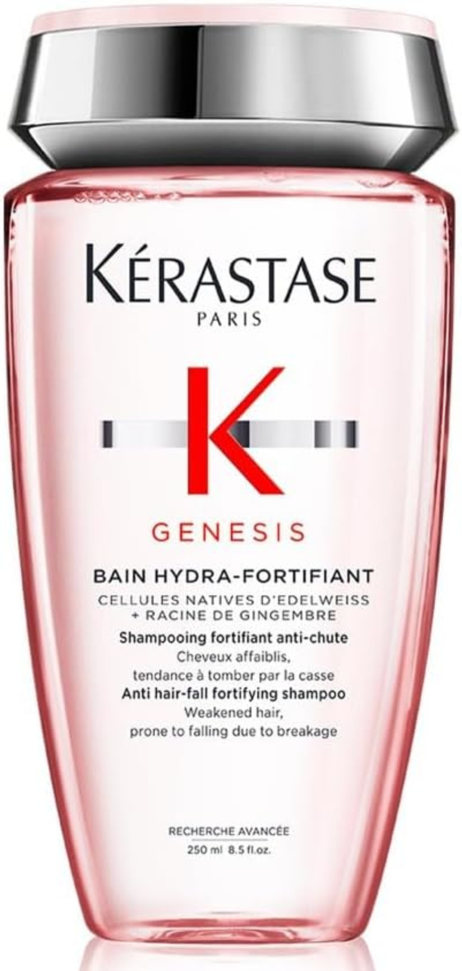 Kérastase Genesis, Nourishing & Fortifying Shampoo, For Weakened Hair, With Ginger Root & Edelweiss Flower, Bain Hydra-Fortifiant