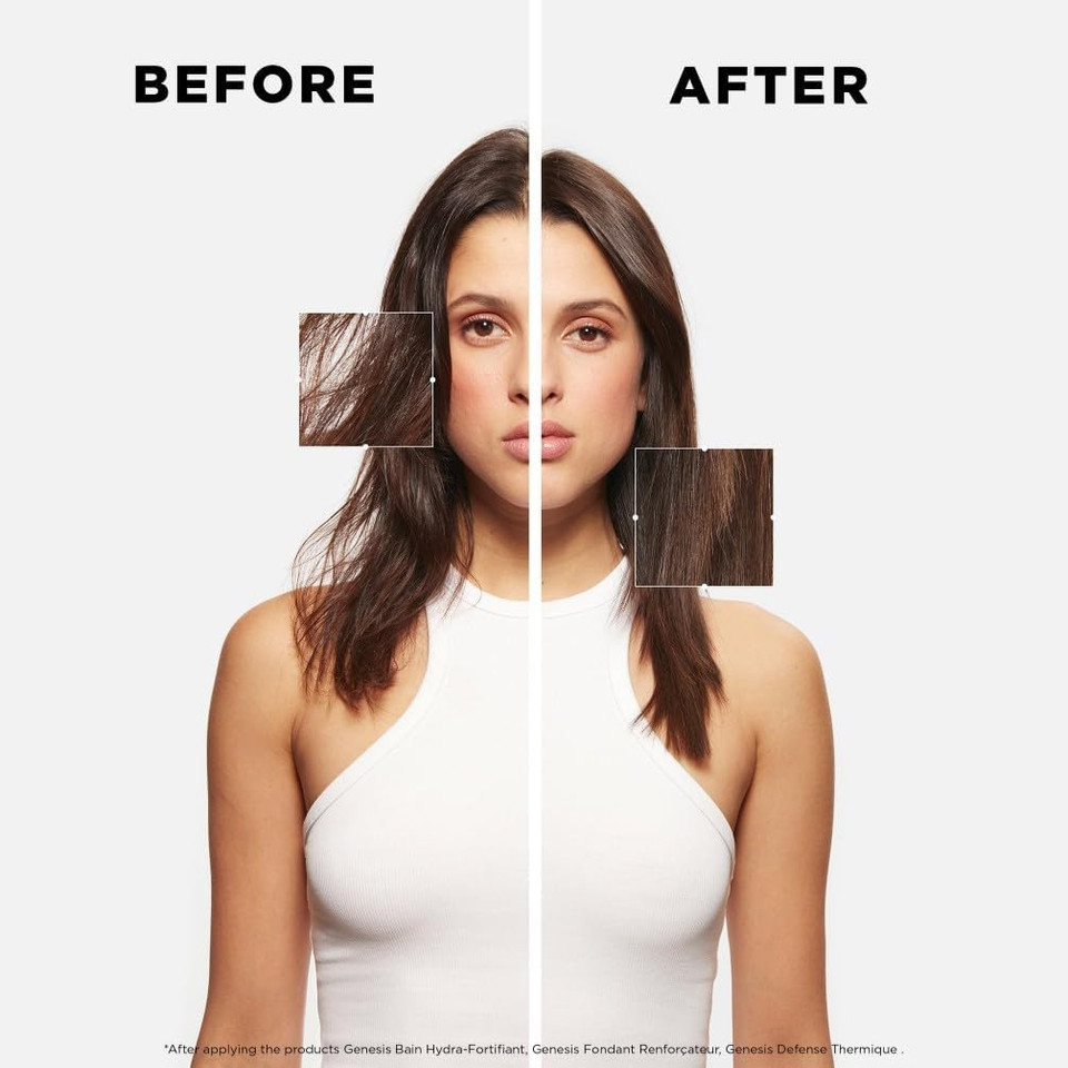 Kérastase Genesis, Nourishing & Fortifying Shampoo, For Weakened Hair, With Ginger Root & Edelweiss Flower, Bain Hydra-Fortifiant