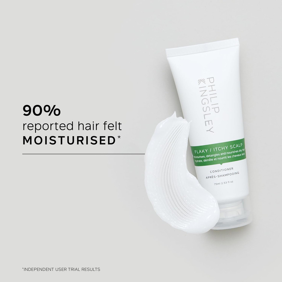 Philip Kingsley | Flaky/Itchy Scalp Conditioner | Anit-Dandruff Conditioner For Flaky, Itchy, Dry and/or Oily Scalps | Cleansing Scalp Care | Hydrates, Soothes, Calms and Detangles | 200ml