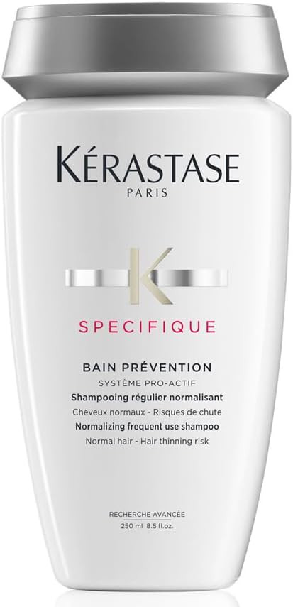 Kérastase Specifique, Nourishing & Balancing Anti-Fall Shampoo, For Normal Hair and Hair-Thinning, No Silicone, Bain Prevention, 250ml