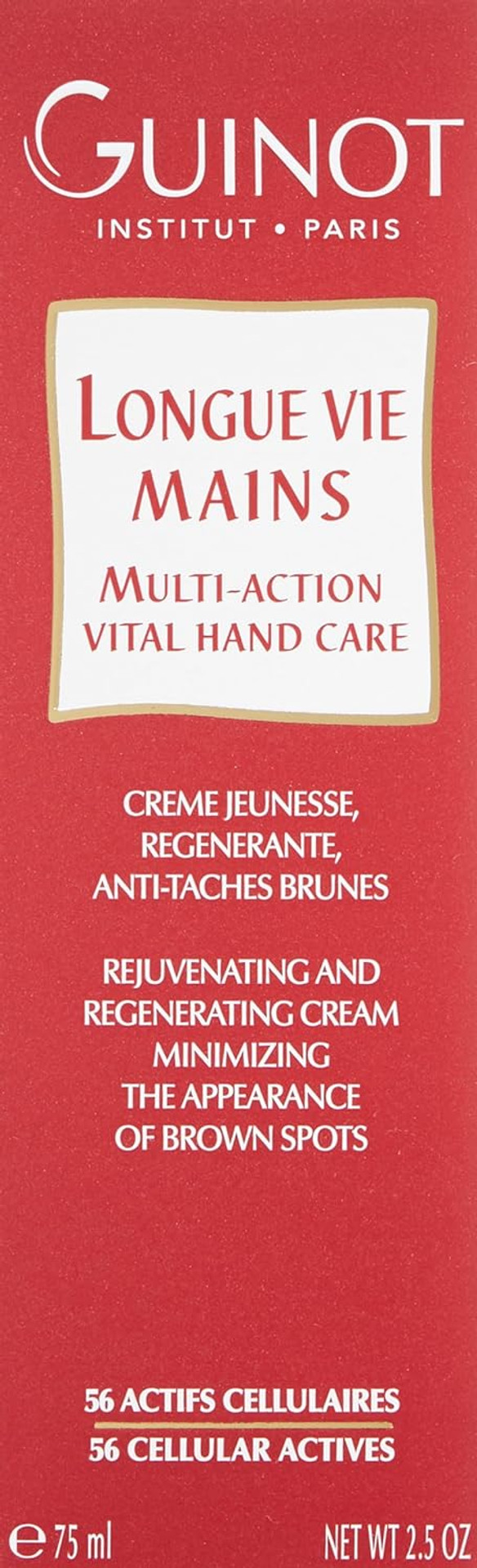 Guinot Longue Vie Multi-Action Vital Hand Care, 2.5 Oz