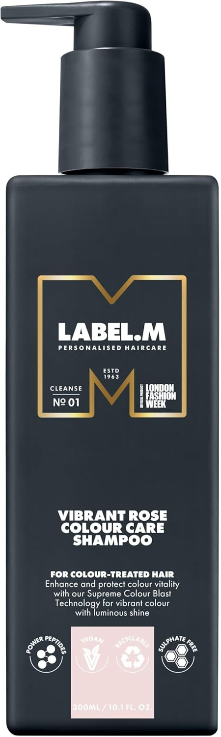 LABEL.M Vibrant Rose Colour Care Shampoo 300ml  With Recyclable Pump