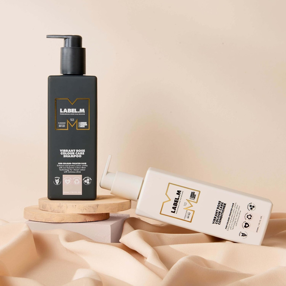 LABEL.M Vibrant Rose Colour Care Shampoo 300ml  With Recyclable Pump