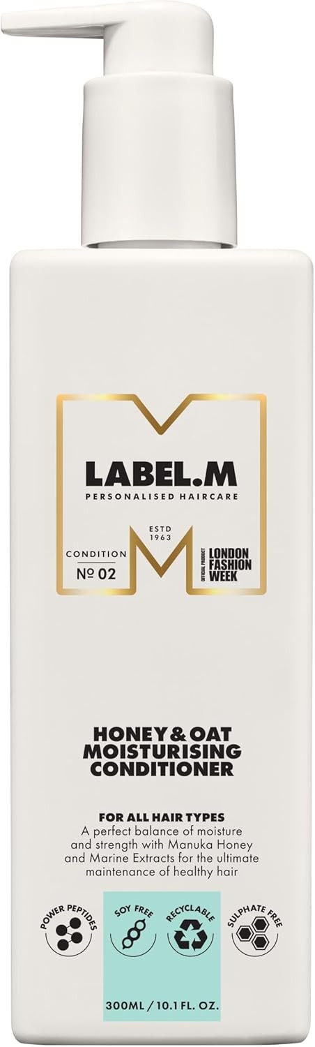 LABEL.M Honey & Oat Moisturising Conditioner 300ml  With Recyclable Pump