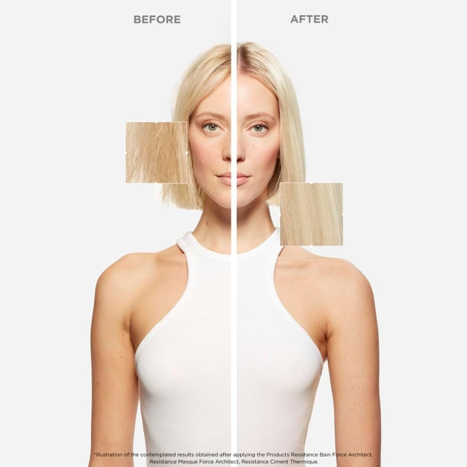 Kérastase Resistance Ciment Anti-Usure, Daily Strengthening Conditioner, for Damaged, Brittle Hair, with Vita-Ciment Complex, 200ml