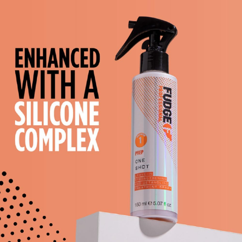 Fudge Professional One Shot Leave in Conditioner, Strengthens Dry, Damaged or Coloured Hair with Nourishing Proteins, 150 ml (Pack of 2)