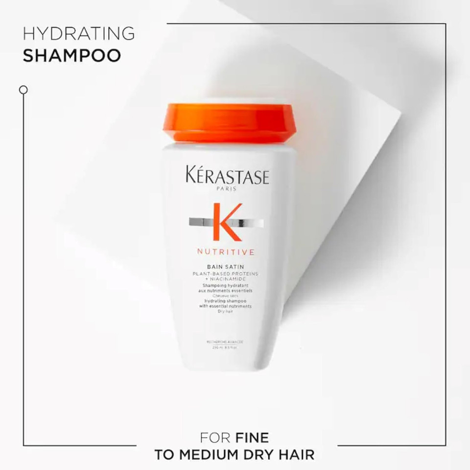 Kérastase Nutritive Travel-Size Discovery Gift Set, Hydrating Shampoo, Conditioner and Blow Dry Milk, Richly Nourishing Routine For Dry Hair, Protein Enriched Formula with Niacinamide
