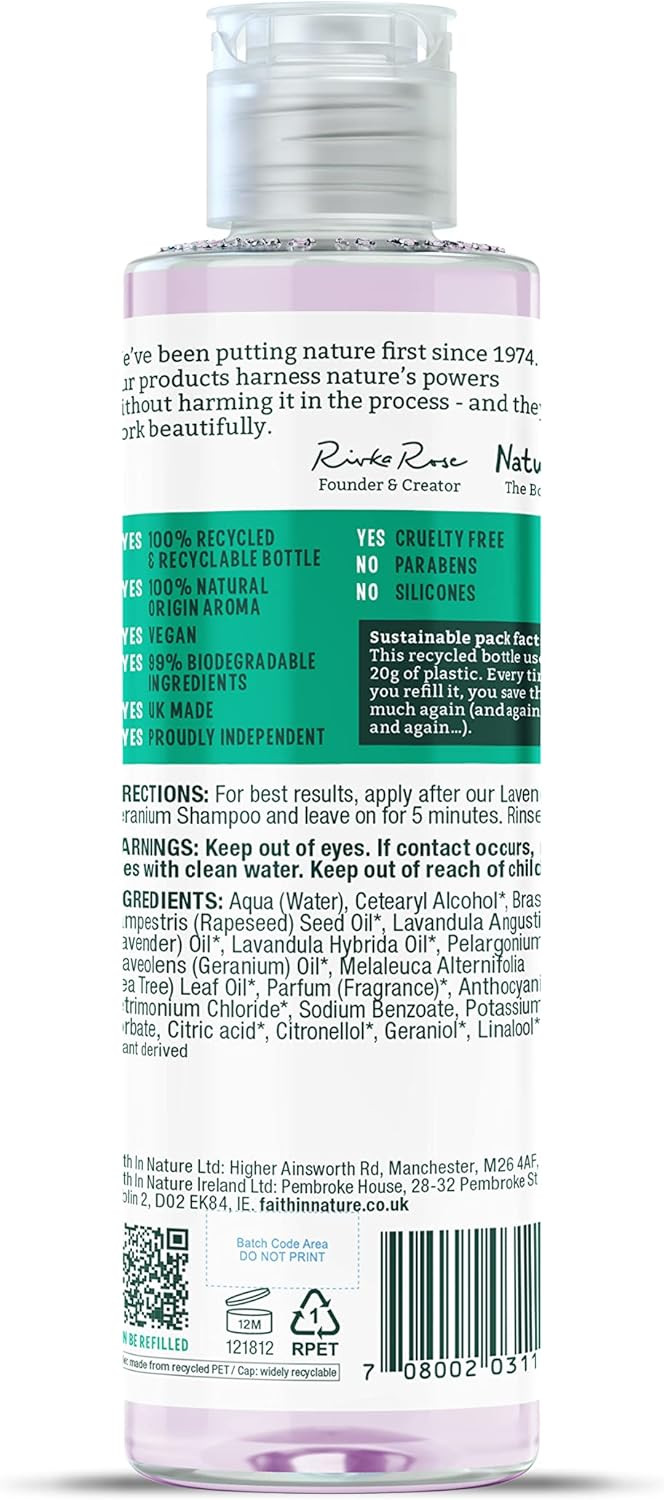 Faith In Nature 300ml Natural Dragon Fruit Conditioner, Revitalising, Vegan & Cruelty Free, No SLS or Parabens, For All Hair Types (Pack of 2)