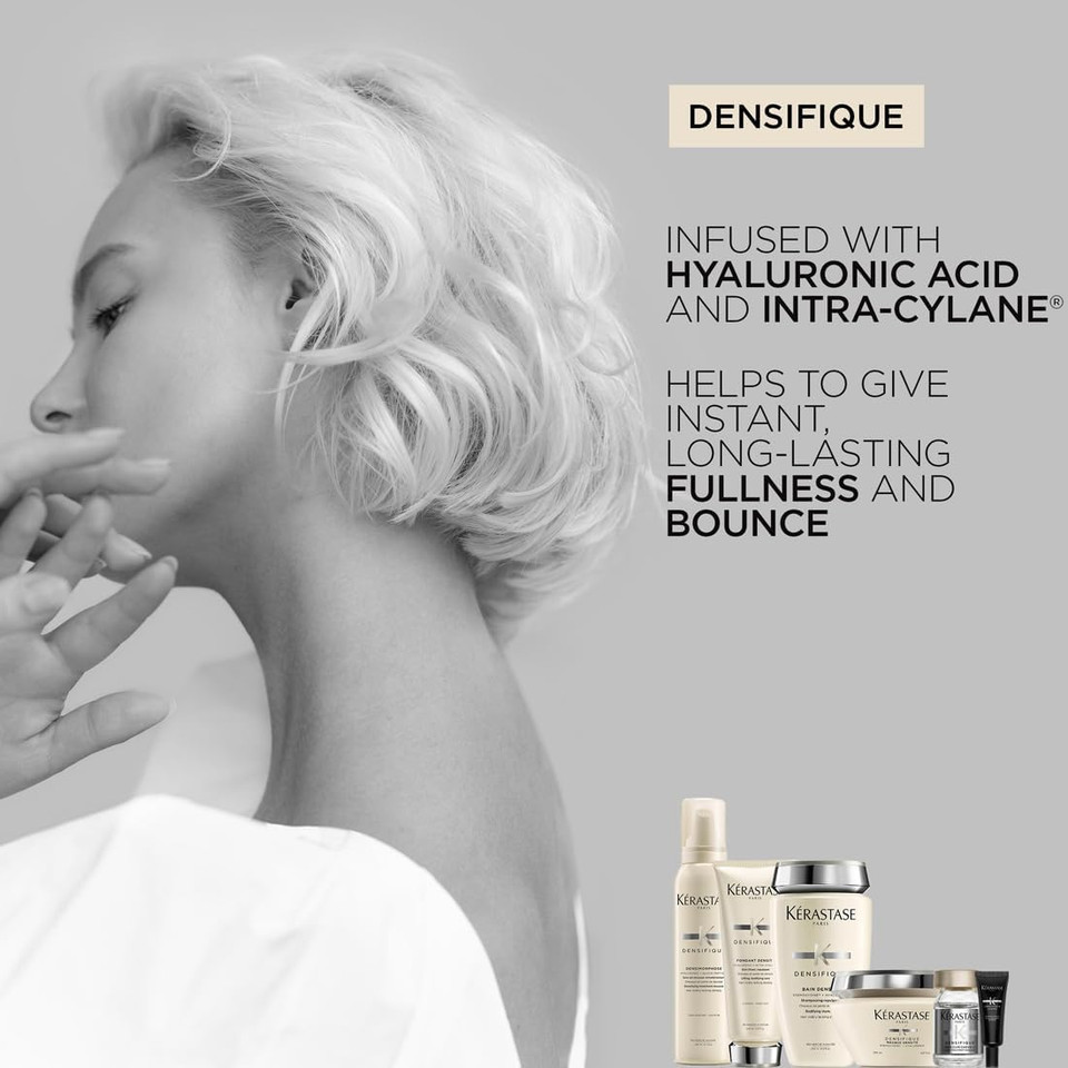 Kérastase Densifique Femme, Thickening & Volumising Conditioner, For Fine Hair, With Hyaluronic Acid, Gluco Peptide & Ceramides, Fondant Densité, 200ml