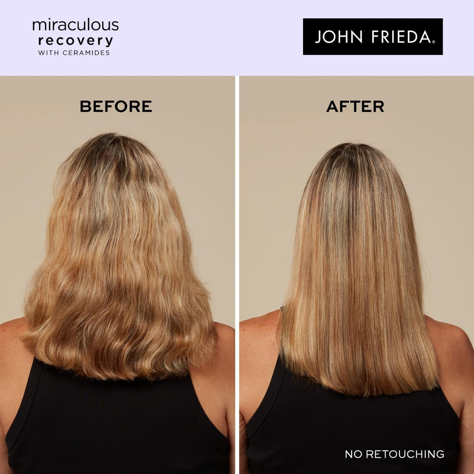 John Frieda Miraculous Recovery with Ceramides Bubdle: Shampoo 250ml Conditioner 250ml, Conditioner Masque 250ml, Reparing Oil 100ml and Daily Miracle Conditioner 200ml