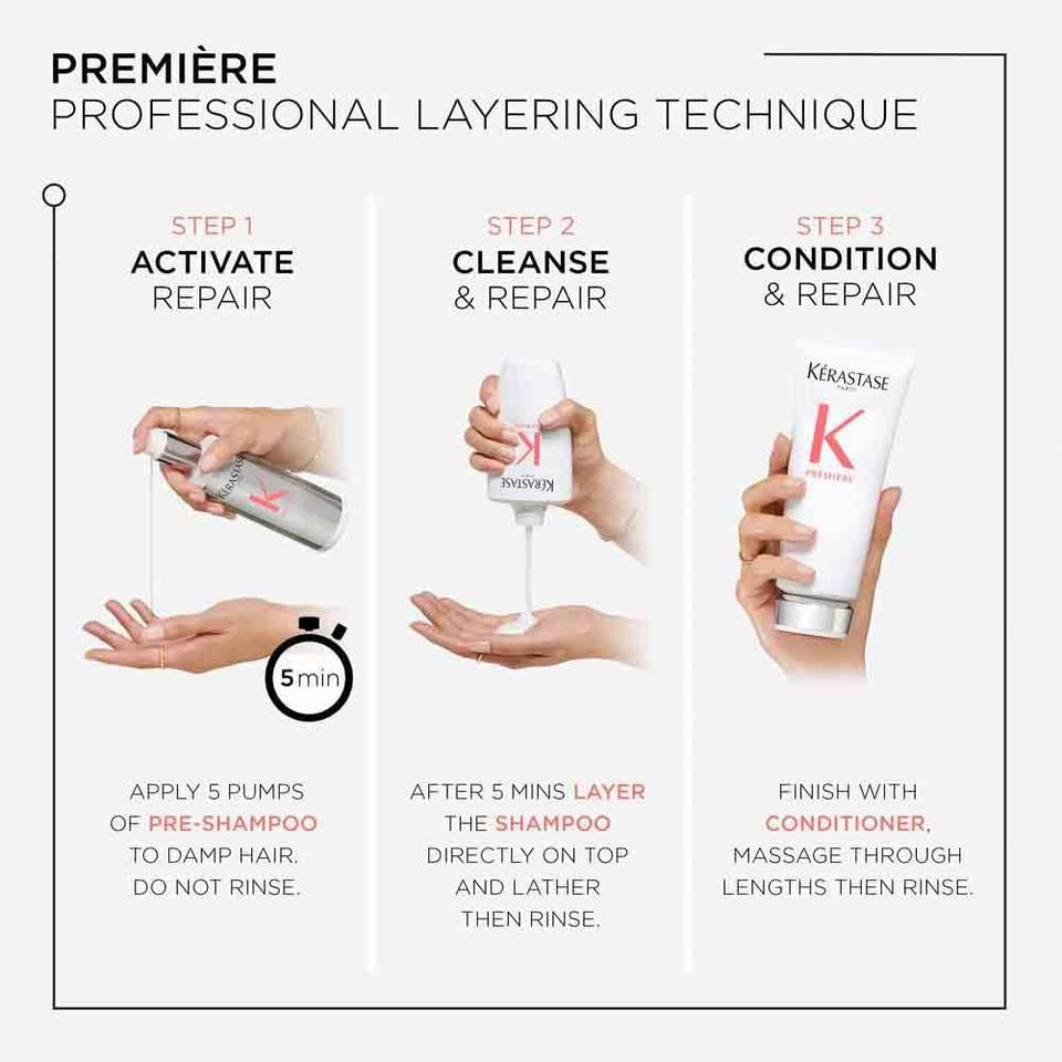 Kérastase Première Bonding Anti-Breakage Filler Hair Mask for Damaged Hair with Peptides 200ml [STEP 3- CONDITION & REPAIR]