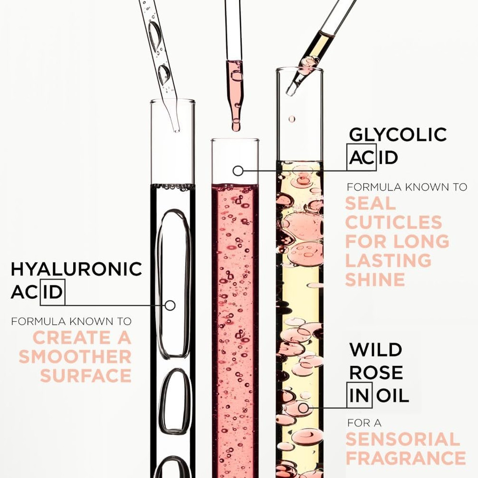 Kérastase Gloss Absolu Refill Pouch Shampoo for for All Hair Types, with Glycolic Acid, Hyaluronic Acid & Wild Rose 500ml