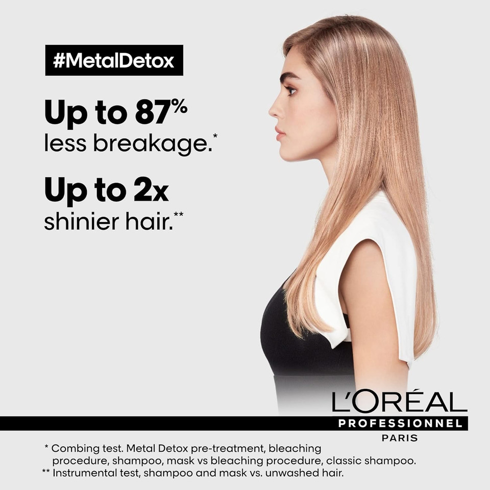 LOréal Professionnel Serie Expert Detox and Hydrate Routine for Damaged Hair, Metal Detox Shampoo, Mask with Absolut Repair Leave-in Oil, 300 ml, 250 ml and 90 ml, Bundle Set LOréal Professionnel Serie Expert Detox and Hydrate Routine for Damaged Hair, Metal Detox Shampoo, Mask with Absolut Repair Leave-in Oil, 300 ml, 250 ml and 90 ml, Bundle Set