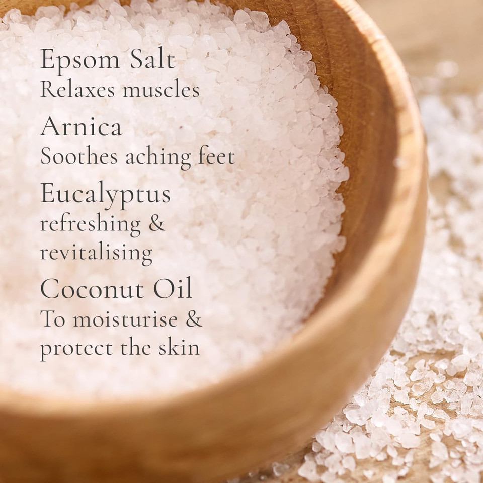 Westlab Epsom Foot Soak 450g - Soothes & Revives Tired, Aching Feet
