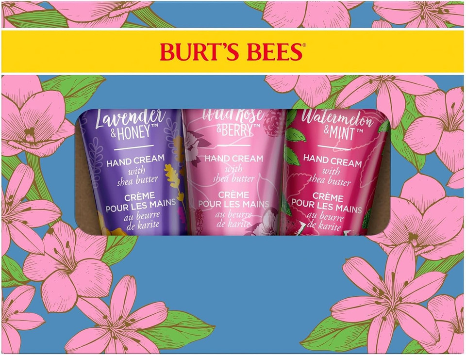 Burts Bees Hand Cream for Very Dry Hands, Wild Rose & Berry, Hand Moisturiser With Nourishing Shea Butter, 28.3g