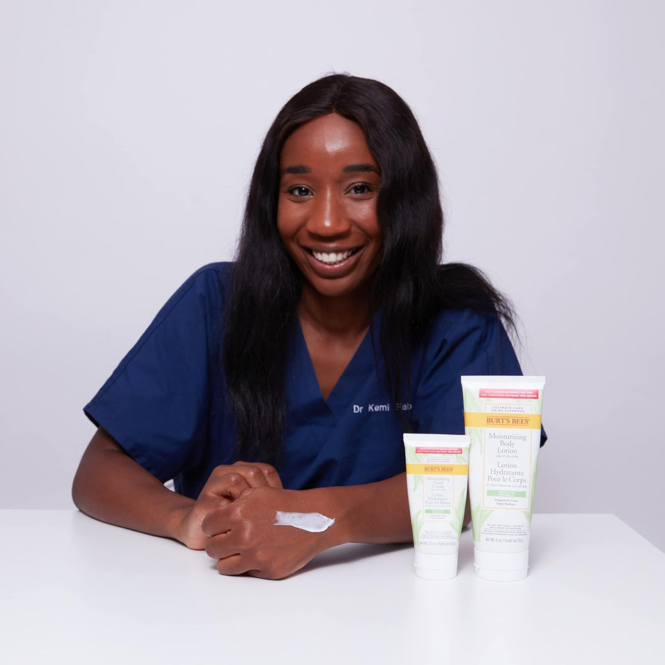 Burt's Bees Moisturising Hand Cream For Very Dry Hands and Sensitive Skin, With Aloe & Rice Milk, 70.8 g