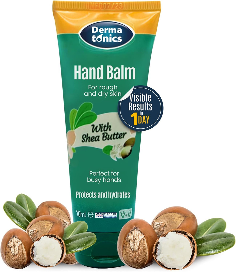 Dermatonics Natural Hand Care Balm | Shea Butter and Urea Formula for Effective Treatment of Rough, Dry Skin and Cracking | Dermatologist Recommended and Paraben-free | 70 ml