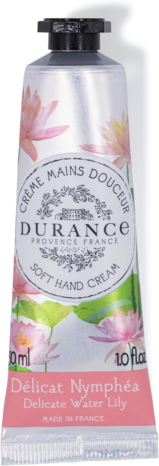 Durance Soft Hand Cream For Women (30ml) With Delicate Water Lily Scent Enriched With Sweet Almond Oil | Womens Moisturising Cream For All Skin Types