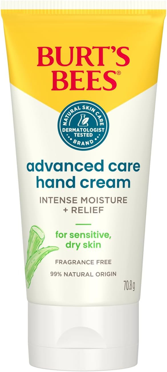 Burts Bees Advanced Care Hand Cream for very dry, chapped skin, intense moisture and relief, with Beeswax & Shea Butter 70ml
