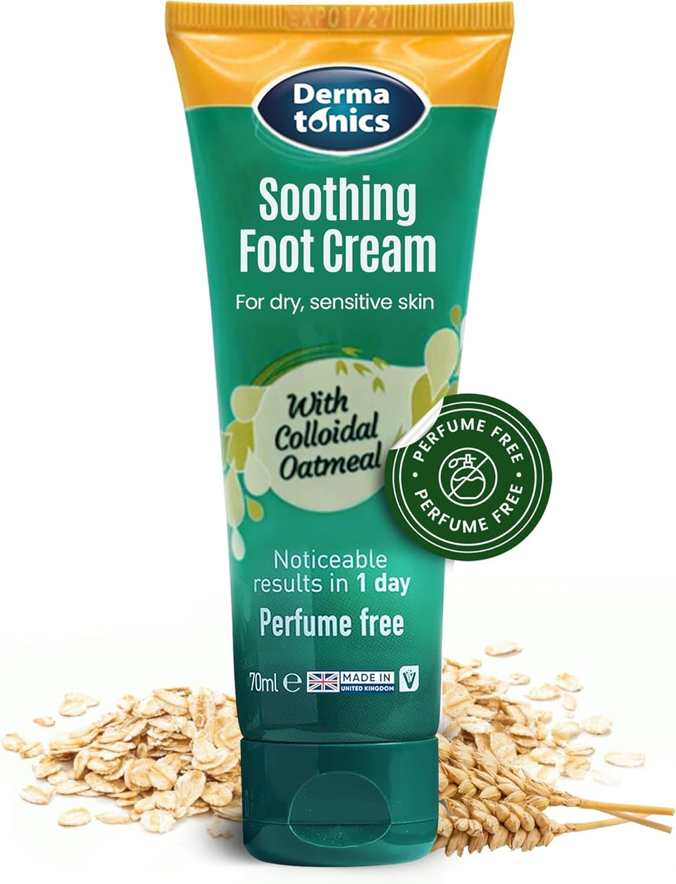 DERMATONICS SOOTHING FOOT CREAM WITH CALMING COLLOIDAL OATMEAL