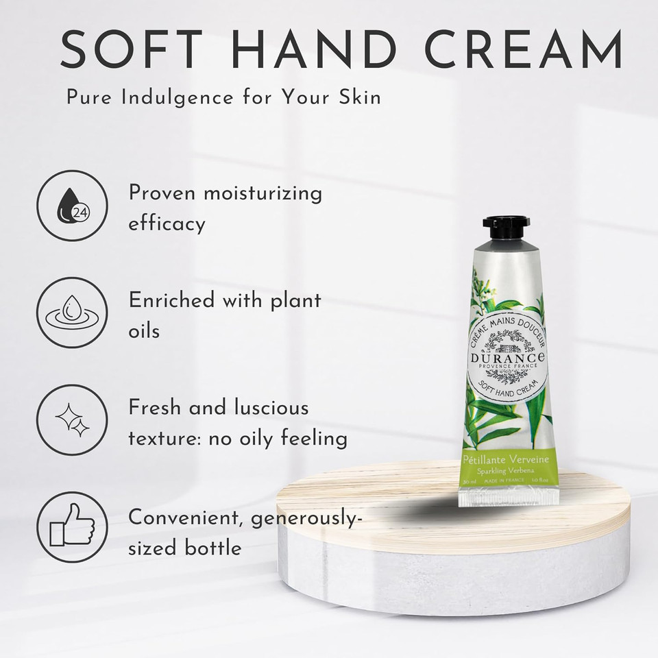 Durance Soft Hand Cream For Women (30ml) With Orange Blossom Scent Enriched With Sweet Almond Oil | Womens Moisturising Cream For All Skin Types