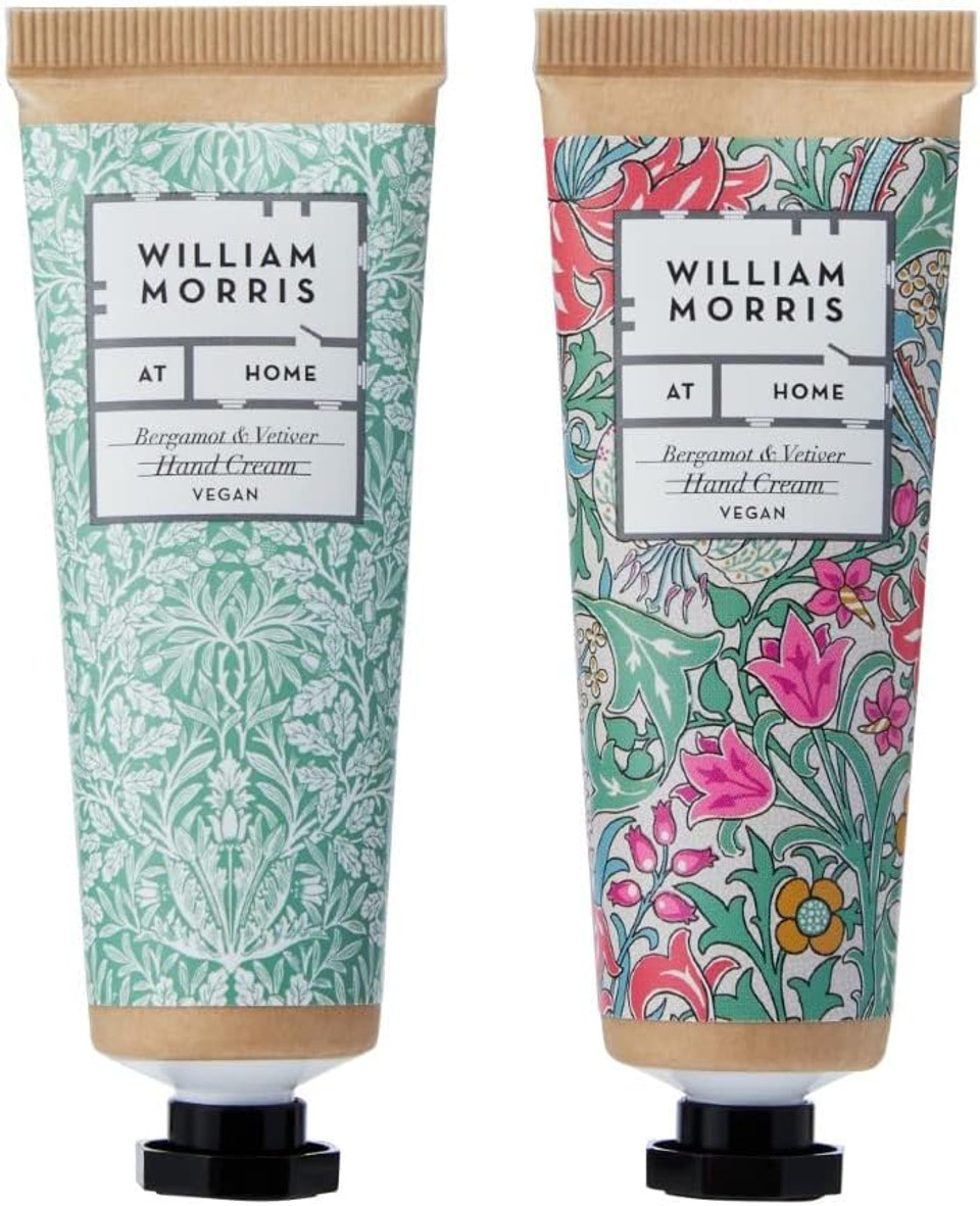 William Morris At Home Hand Care Bag, Bergamot & Vetiver, 2 x 30ml