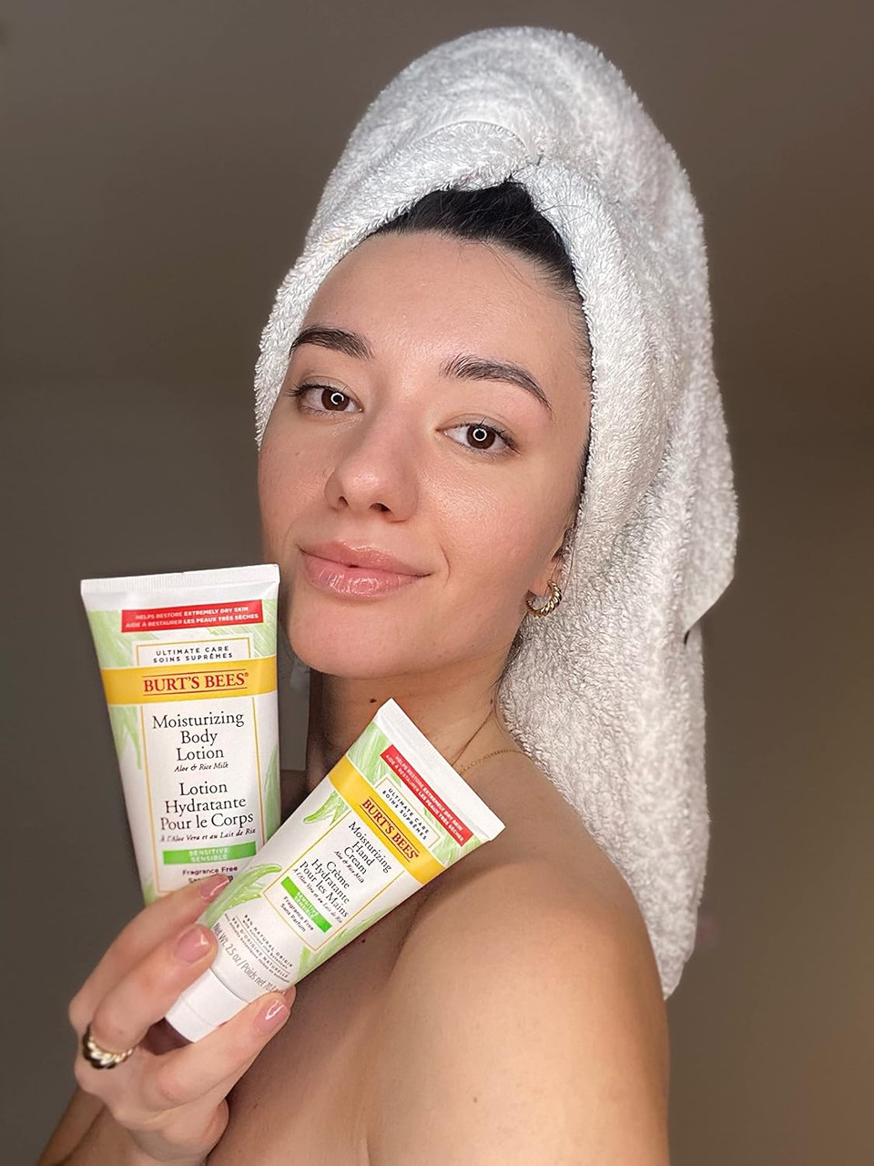 Burt's Bees Moisturising Hand Cream For Very Dry Hands and Sensitive Skin, With Aloe & Rice Milk, 70.8 g (Pack of 2)