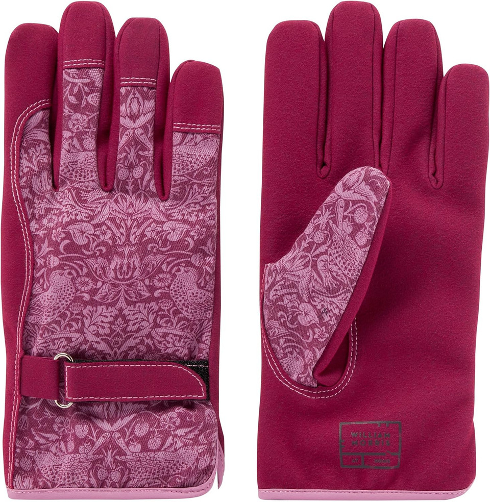 William Morris At Home Dove & Rose Gardener Gift Gardening Gloves Set with Daily Hand Cream, 100ml