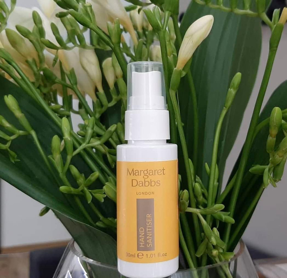 Margaret Dabbs Hand Sanitiser Refreshing and Hydrating Suitable for Children with Fresh Mandarin Fragrance 30ml