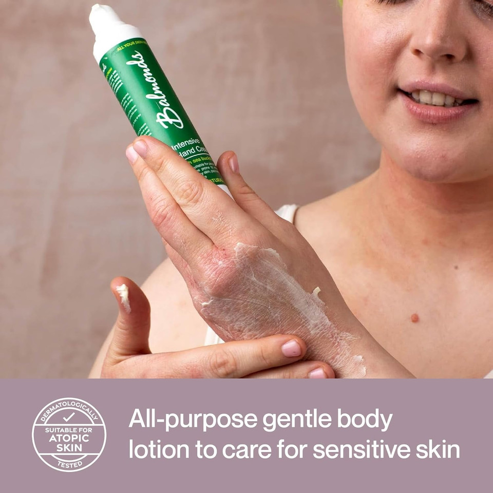 Balmonds Intensive Hand Cream 100ml - Hand Moisturiser for Dry or Sensitive Skin, Effective Natural Unscented Emollient for Hands Balmonds Intensive Hand Cream 100ml - Hand Moisturiser for Dry or Sensitive Skin, Effective Natural Unscented Emollient for Hands