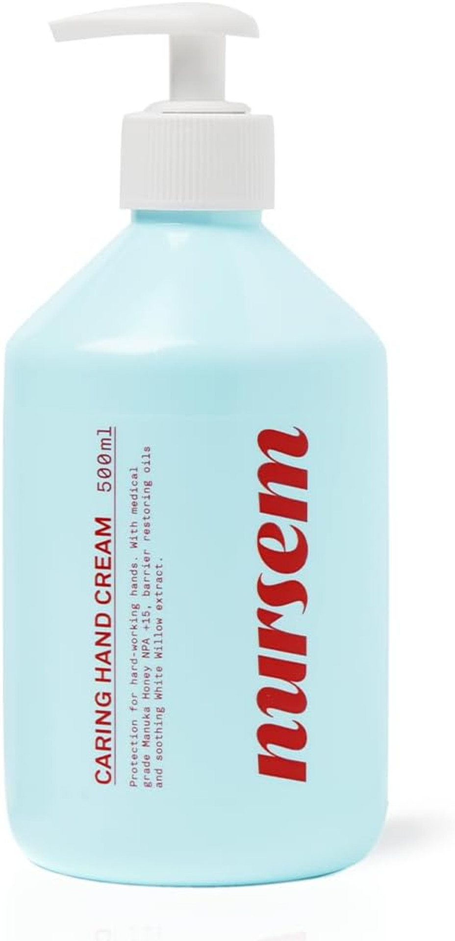 Nursem Caring Hand Cream  500ml | Fast-Absorbing Natural Hand Cream for Very Dry Skin | Fragranced Moisturizer for Deep Hydration, Skin Repair & Protection for Dry, Cracked Hands