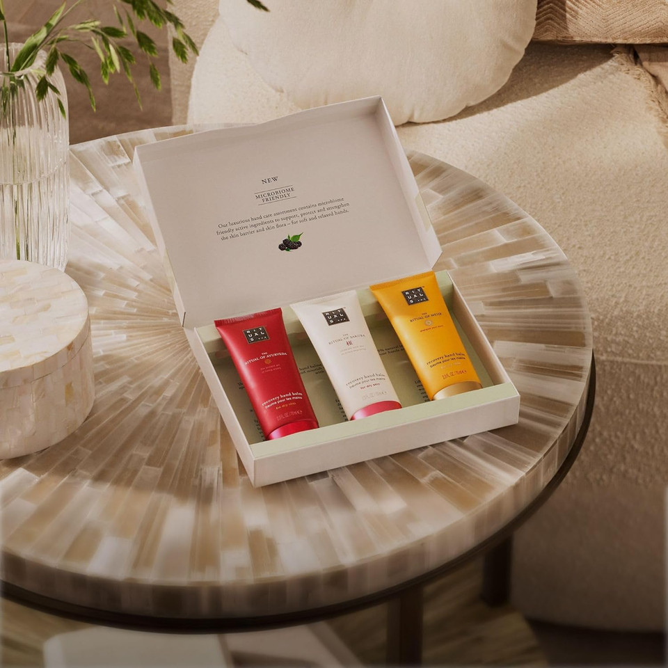 RITUALS Hand Cream Trio The Ritual of Sakura, The Ritual of Mehr & The Ritual of Ayurveda - Gift Set with 3 Hand Balms - Moisturising and Nourishing Creams with 95% Natural Origin Ingredients - 3x70ml