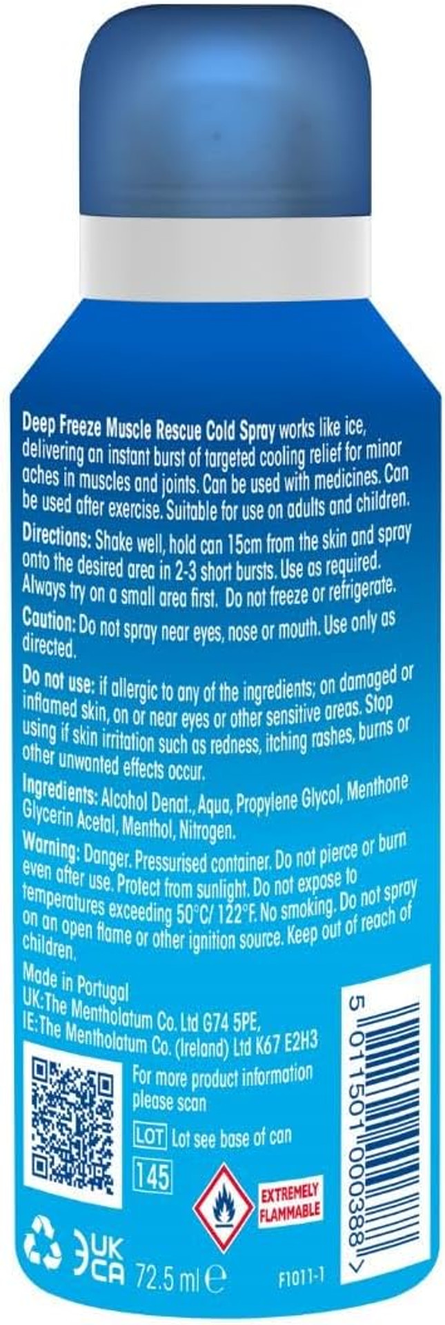 Deep Freeze Cold Gel, Fast Acting, Targeted Cooling, Muscle Discomfort, Joint Aches, 35 g Tube (Pack of 1)