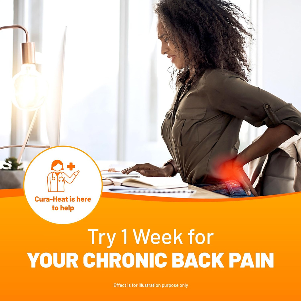 Cura-Heat Back & Shoulder Pain Direct to Skin 7 Patches