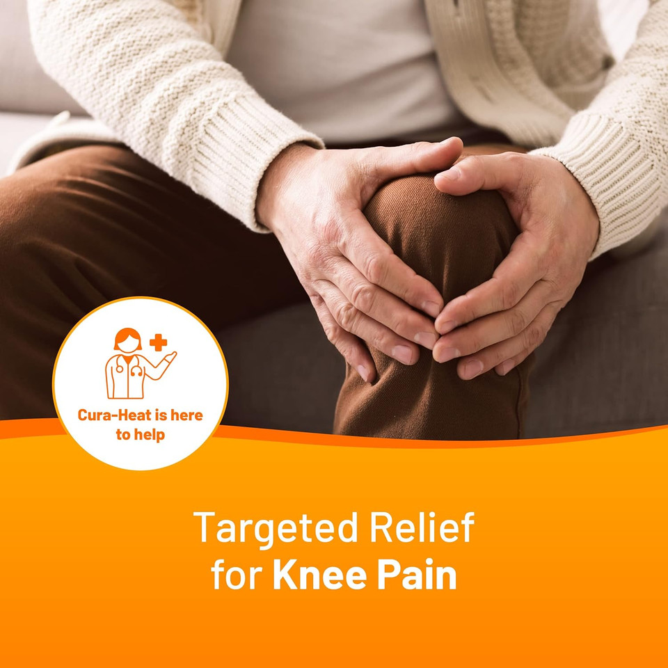 Cura-Heat Back Pain MAX Size 2 Patches & Back Pain MAX Size Direct-to-Skin, Pack of 2