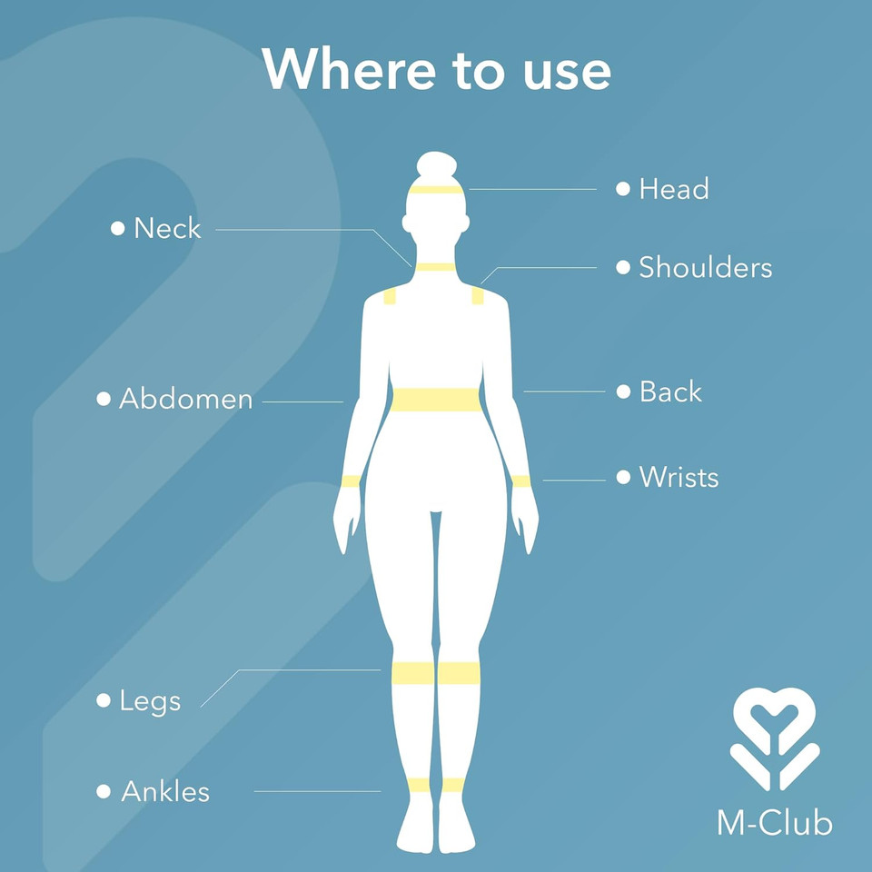 M-Club Hot & Cold Wrap for Menopause - Use as Neck Cooler Wrap or Heated Neck & Shoulder Heat Pad for Joint Pain  Reusable Cooling Comfort or Warm Relaxation  Microwave & Freezer Safe