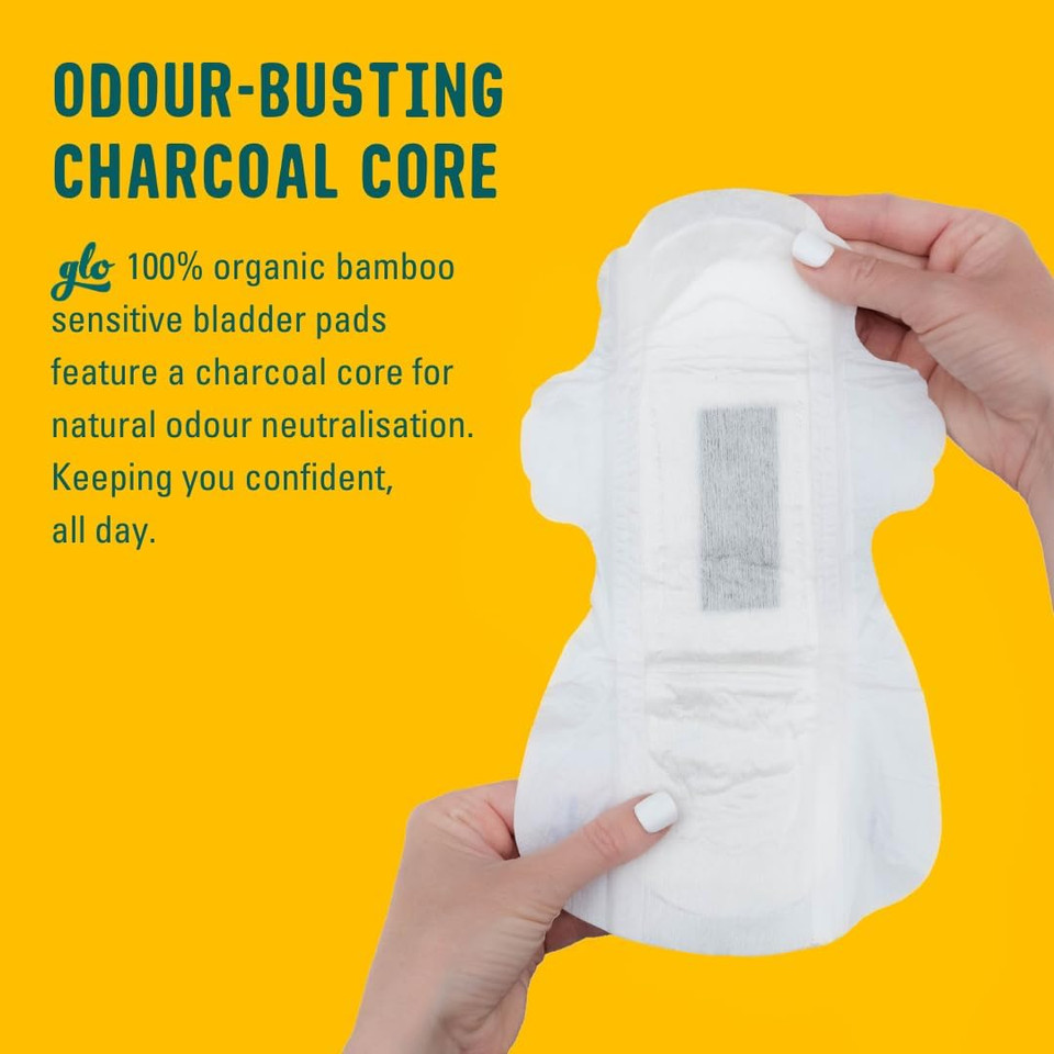 Flo Sensitive Bladder Bamboo Long Pads with Wings  Discreet, Ultra-Thin, Hypoallergenic - Medium Incontinence, Odour Control Protection - 14 Pads Flo Sensitive Bladder Bamboo Long Pads with Wings  Discreet, Ultra-Thin, Hypoallergenic - Medium Incontinence, Odour Control Protection - 14 Pads