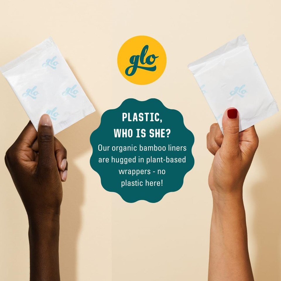 glo Light Incontinence Pads Women for Sensitive Bladders & Periods, Made from Organic Bamboo - Superior Leak Protection and Comfort Sanitary Towels - 10 Ultra-Long Pads glo Light Incontinence Pads Women for Sensitive Bladders & Periods, Made from Organic Bamboo - Superior Leak Protection and Comfort Sanitary Towels - 10 Ultra-Long Pads