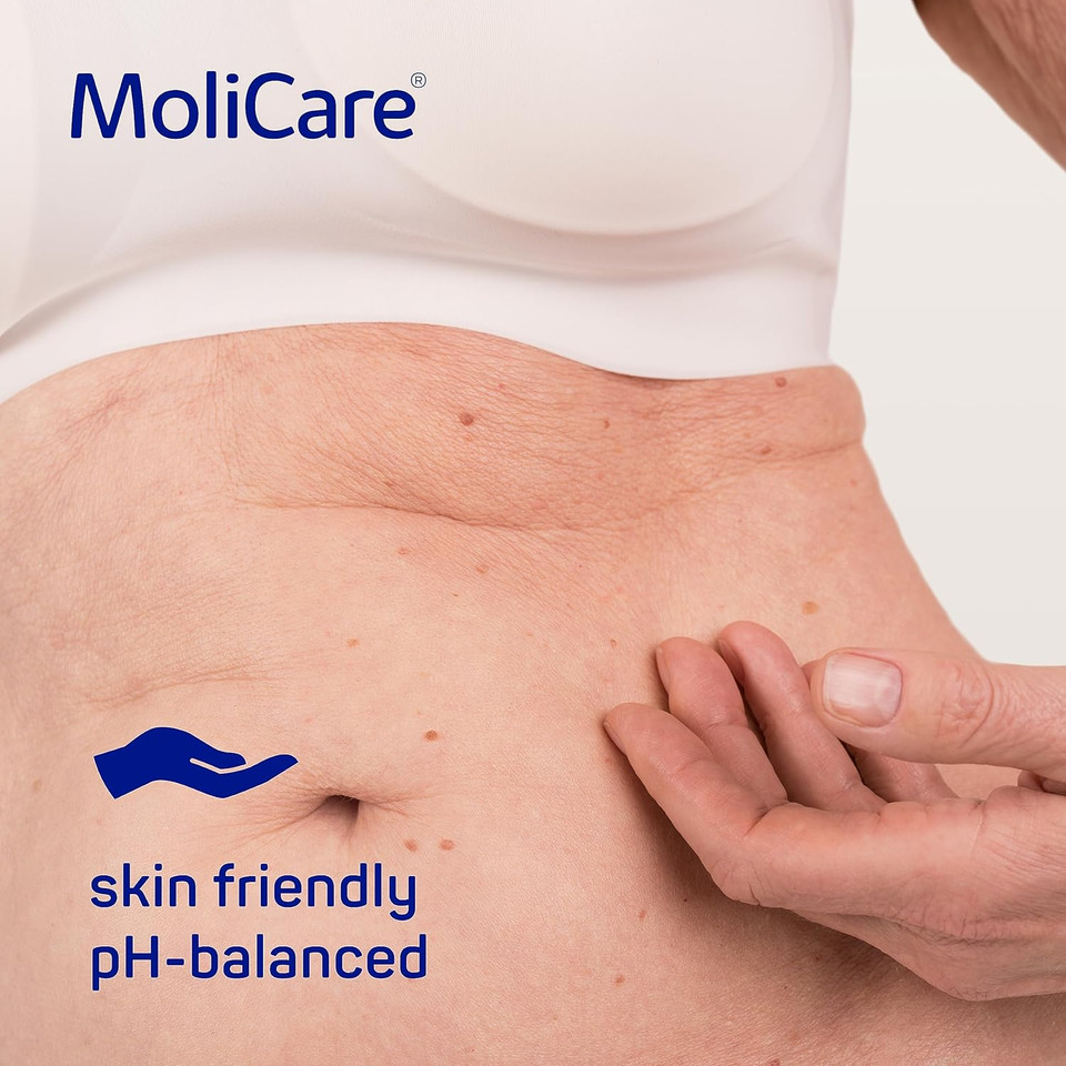 MoliCare® Skin Cleansing Foam  Quick & Gentle No-Rinse Genital & Perineal Cleansing for incontinence stressed skin | pH Balanced, Odour Neutralising, Waterless Hygiene | 400ml