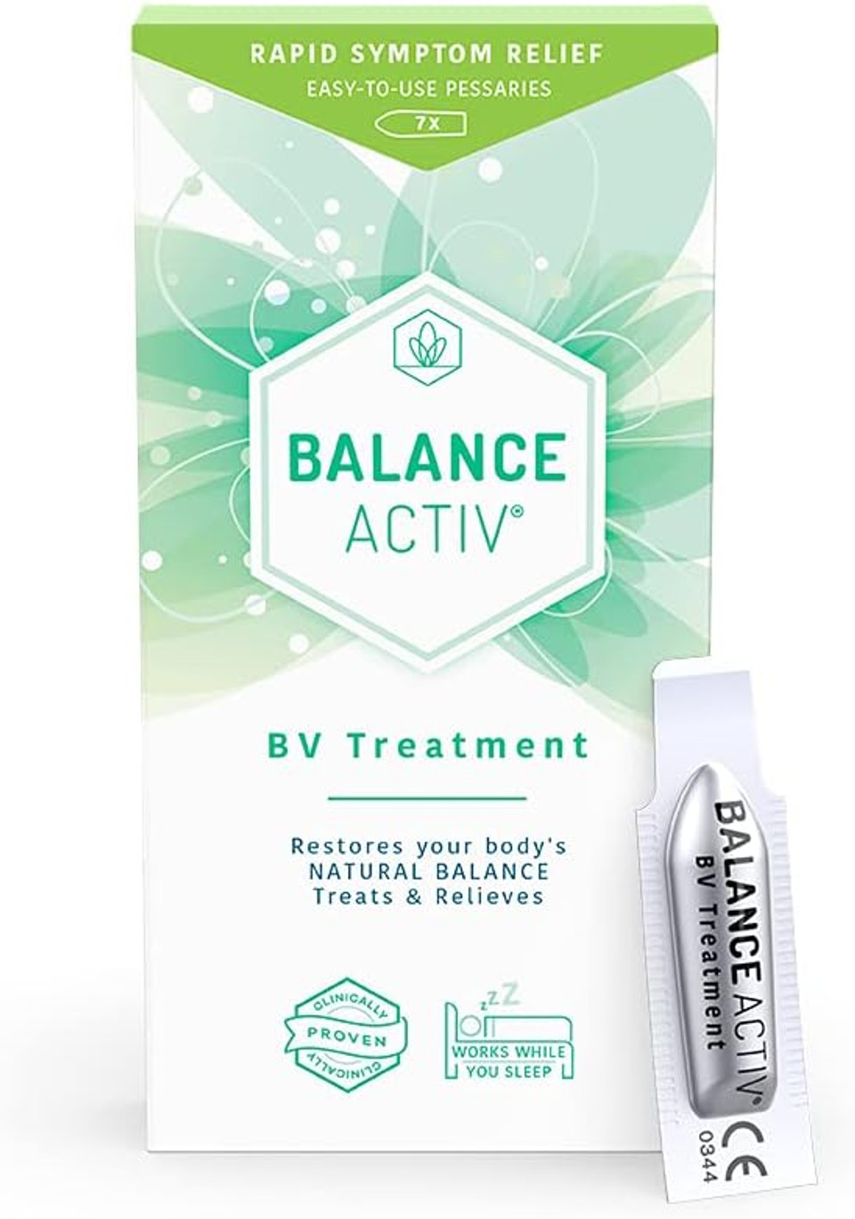 Balance Activ BV Pessaries, Bacterial Vaginosis Treatment for Women, Works Naturally to Rapidly Relieve Symptoms of Unpleasant Odour, Discomfort & Discharge, 1 Pack Balance Activ BV Pessaries, Bacterial Vaginosis Treatment for Women, Works Naturally to Rapidly Relieve Symptoms of Unpleasant Odour, Discomfort & Discharge, 1 Pack