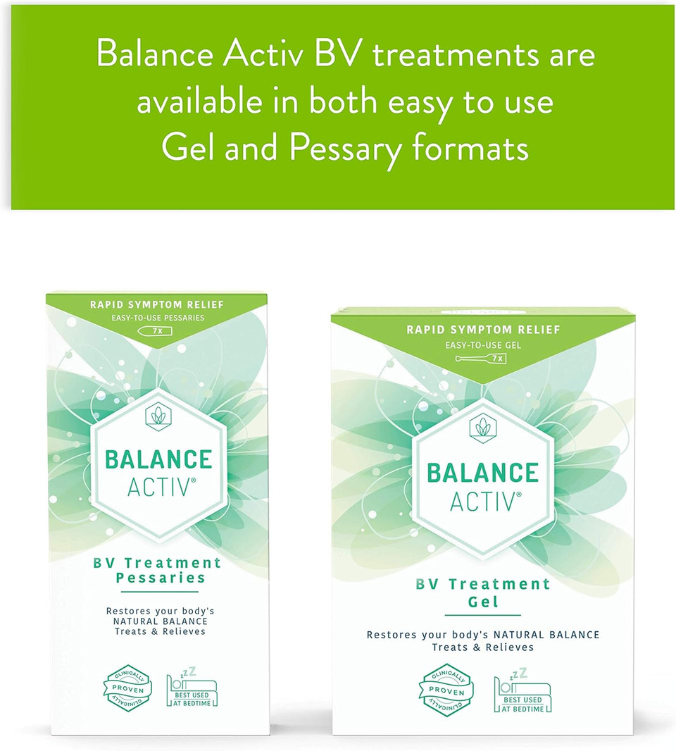 Balance Activ BV Pessaries, Bacterial Vaginosis Treatment for Women, Works Naturally to Rapidly Relieve Symptoms of Unpleasant Odour, Discomfort & Discharge, 1 Pack Balance Activ BV Pessaries, Bacterial Vaginosis Treatment for Women, Works Naturally to Rapidly Relieve Symptoms of Unpleasant Odour, Discomfort & Discharge, 1 Pack