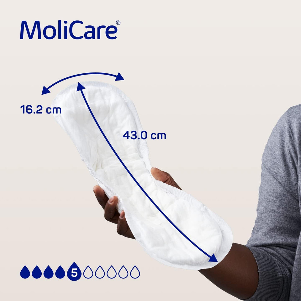 MoliCare Premium Lady PAD, Incontinence Pads for Women with Bladder Weakness, 4 Drops, Pack of 14 MoliCare Premium Lady PAD, Incontinence Pads for Women with Bladder Weakness, 4 Drops, Pack of 14