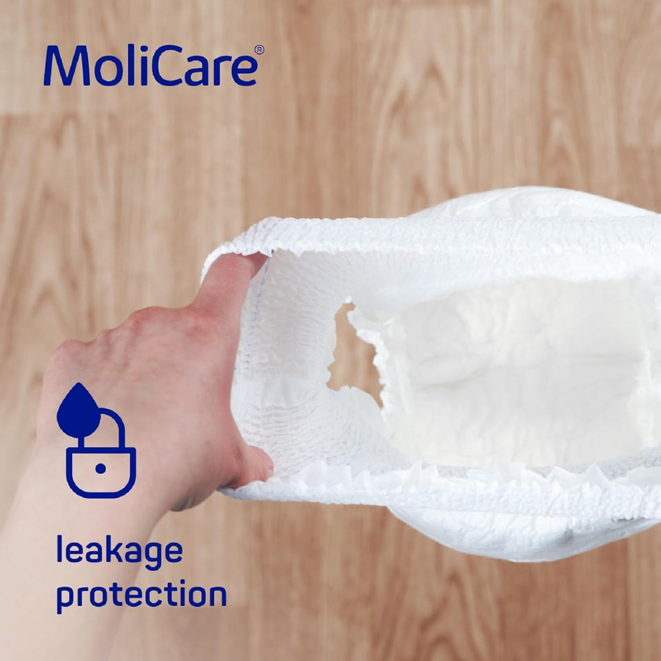 MoliCare Premium Mobile Disposable Underwear: Discreet use for Woman and Men with Incontinence; 5 Drops, Size S, Pack of 14 MoliCare Premium Mobile Disposable Underwear: Discreet use for Woman and Men with Incontinence; 5 Drops, Size S, Pack of 14