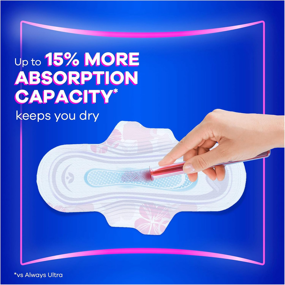 Always Platinum Secure Night Extra (Size 5) Sanitary Towels with Wings 5 x 12 Pads